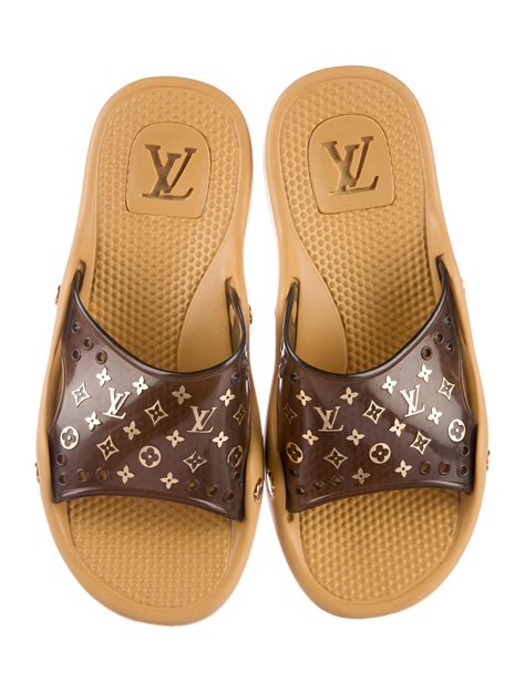 louis vuitton mens sandals|louis vuitton monogram sliders.